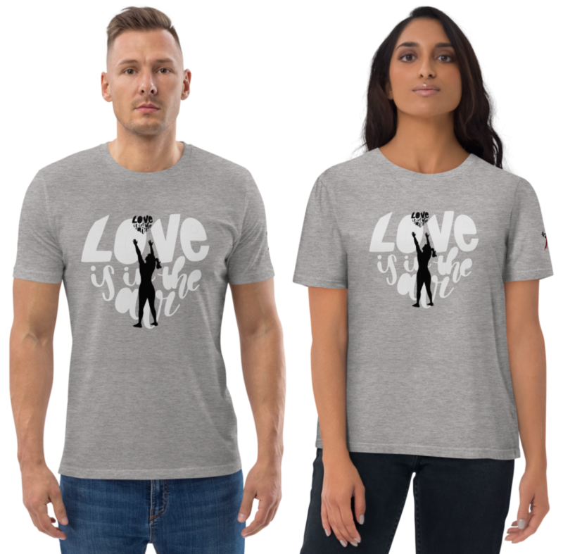 T-shirt Wall Ball (silhouette femme, dessin noir) – Image 3