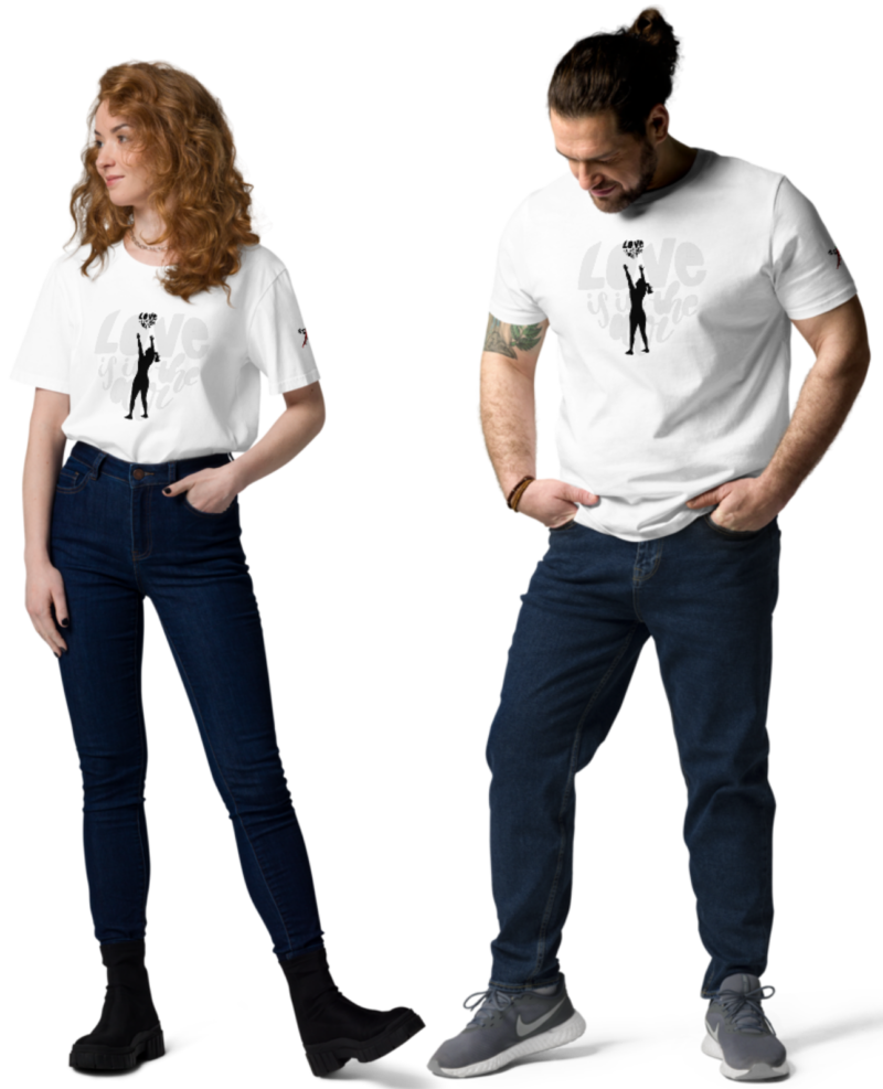 T-shirt Wall Ball (silhouette femme, dessin noir) – Image 4